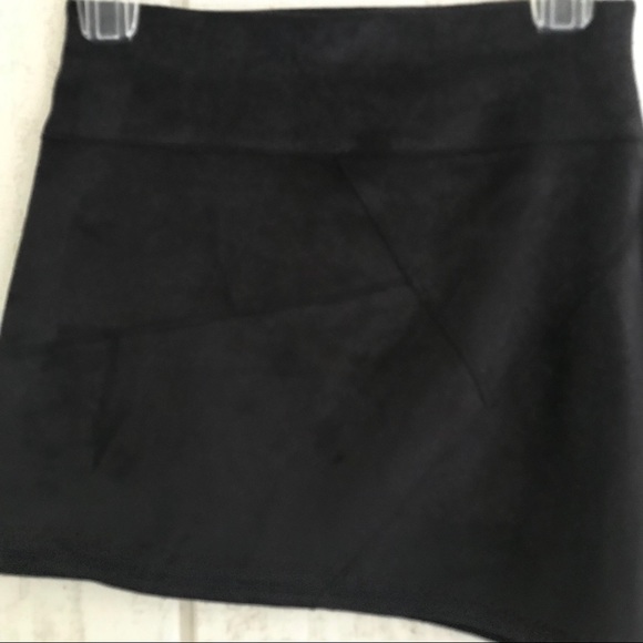 Liberty Garden Asiah Patchwork Faux Suede Skirt - Picture 5 of 7